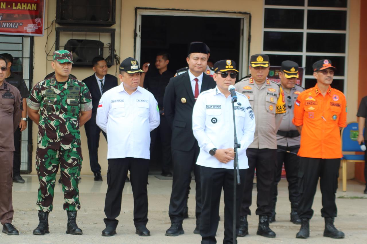 Usai Karhutlah, PJ Gubernur dan PJ Bupati Muba Persiapan Personil Siaga Bencana Banjir 