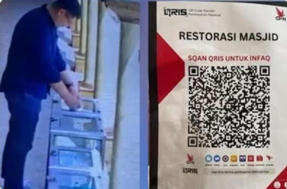 Modus Baru, Ganti Barcode QRIS Masjid Dengan Dompet Digital Pribadi