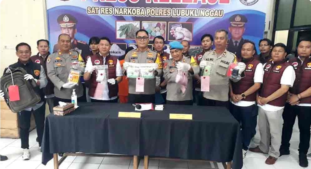 Polres Lubuk Linggau Amankan 2,3 Kg Sabu dan Ribuan Ekstasi