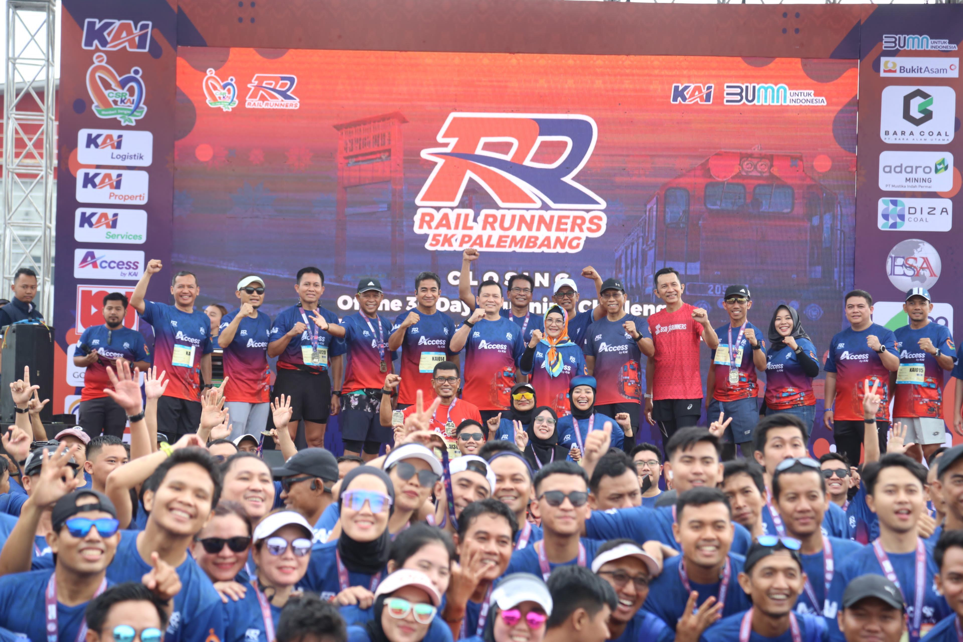 Pj Gubernur Sumsel Elen Setiadi Hadiri Penutupan 30 Days Running Challenge dan Anniversary Rail Runners ke-5