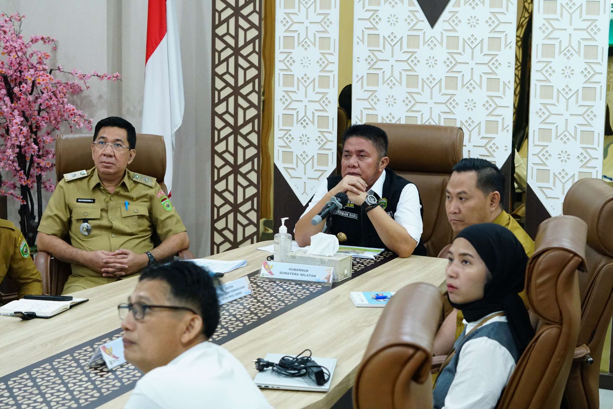 Gubernur Sumsel Ikut Rakor Virtual Bersama Mendagri, Penanganan Inflasi Hingga Antisipasi Cuaca Ekstrim