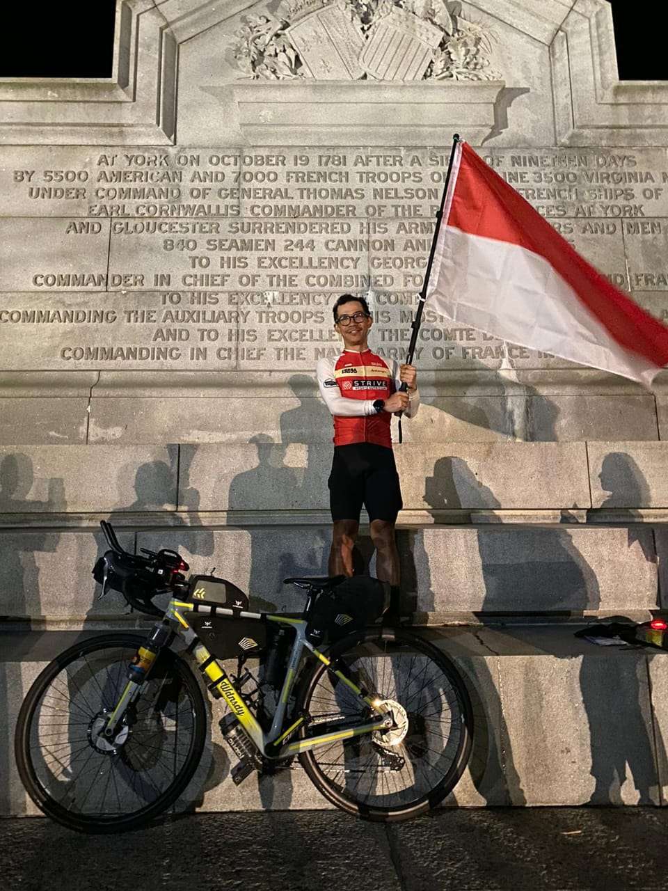 Dzaki Wardana, Pesepeda Indonesia yang Sukses Gowes 6.720 km Membelah Garis Tengah Amerika Selama 20 Hari