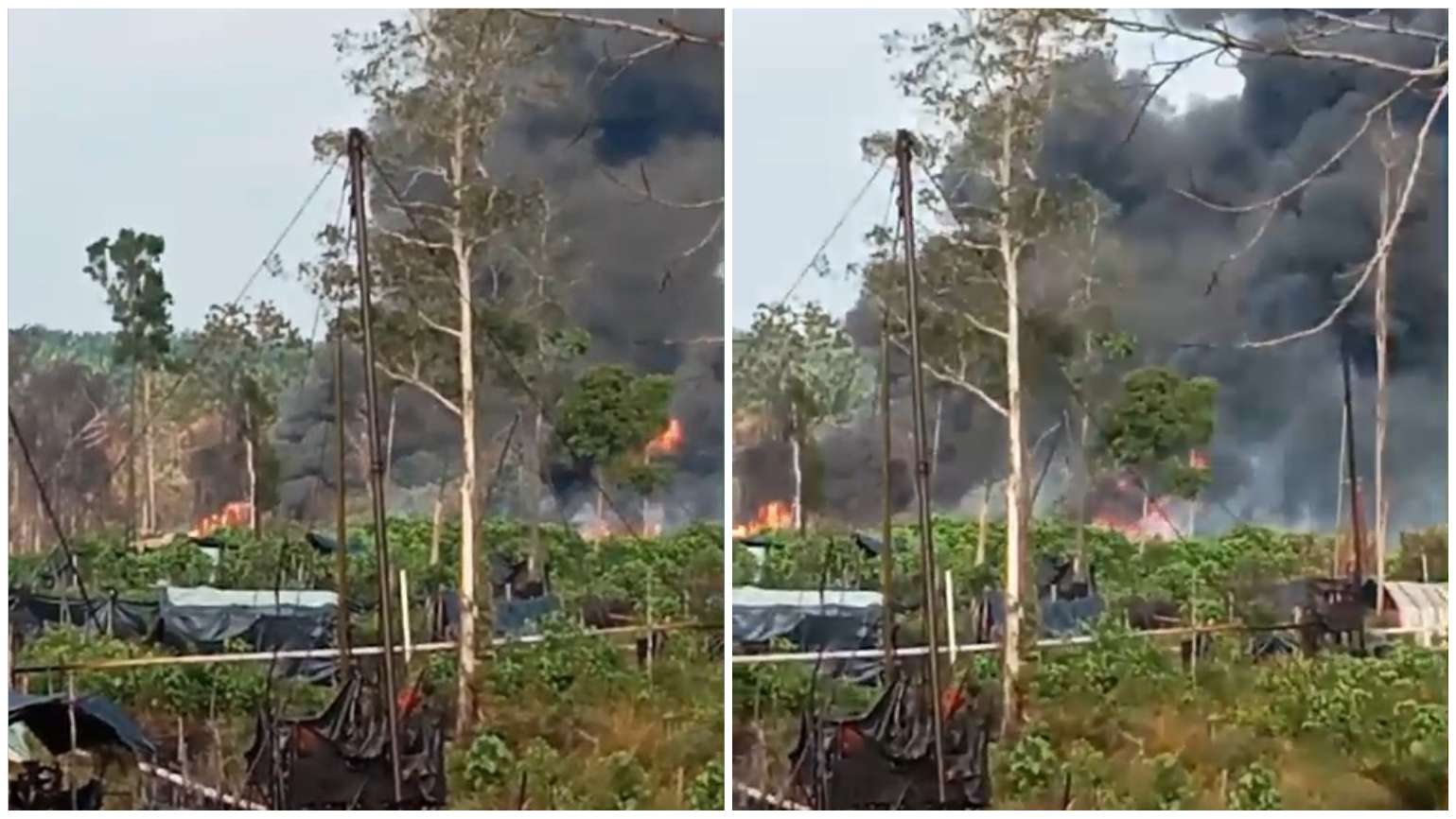 Sumur Bor Ilegal di Sungai Terus Sungai Lilin Kembali Terbakar, Dikabarkan Ada Korban Meninggal