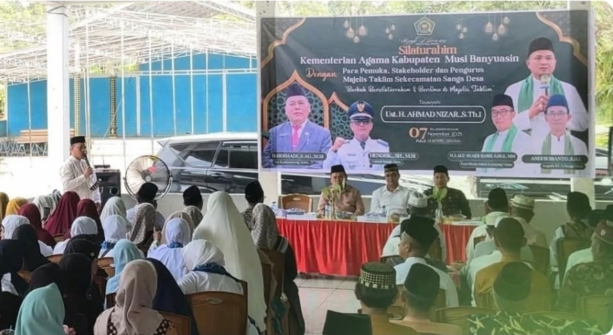 Kemenag Muba Gelar 'Ngaji Bareng' di Sanga Desa, Perkuat Ukhuwah dan Ketahanan Moral Masyarakat
