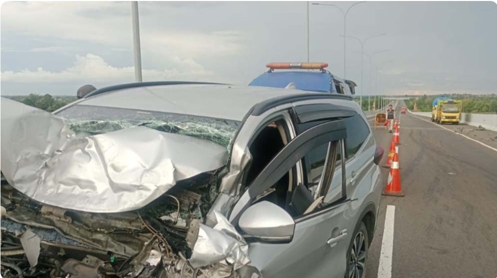 Mobil Kepala BNN OKI Mengalami Kecelakaan di Tol, Begini Kondisinya