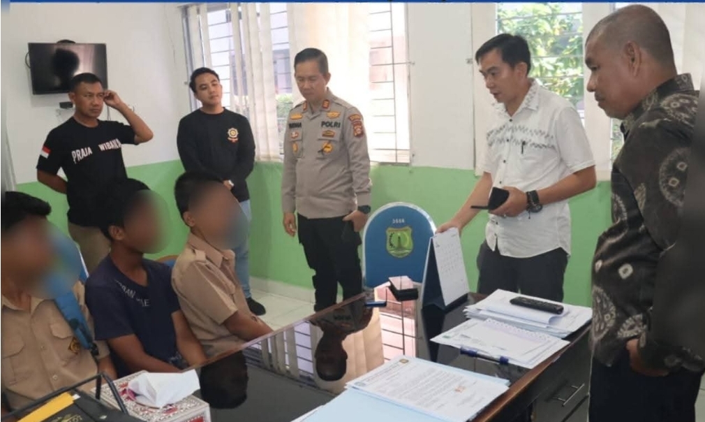 Satpol PP Muba Gagalkan Aksi Tawuran Pelajar SMP di Sekayu