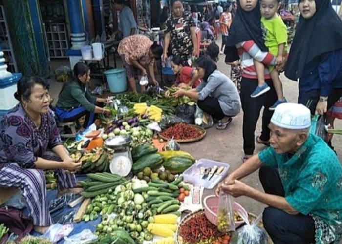 Jelang Akhir Bulan Agustus 2024, Harga Sayuran di Pasar Kalangan Sanga Desa Masih Stabil 