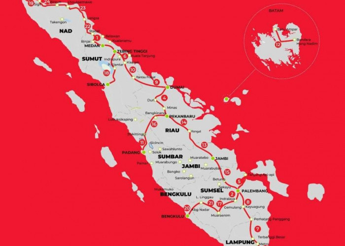 Melihat Tol Trans Sumatera Dari Peta, Membentang Lurus Sepanjang Pulau Sumatera