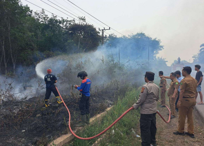 Kebakaran Lahan Terjadi di Srigunung, Bocorkan Pipa Jargas, Ini Dugaan Penyebabnya
