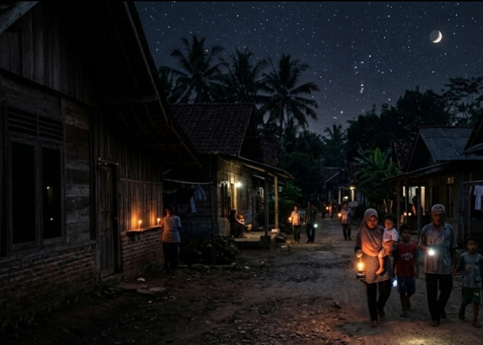 Lebaran Tanpa Cahaya, Warga Karang Ringin 2 Rayakan Idulfitri di Tengah Pemadaman Listrik