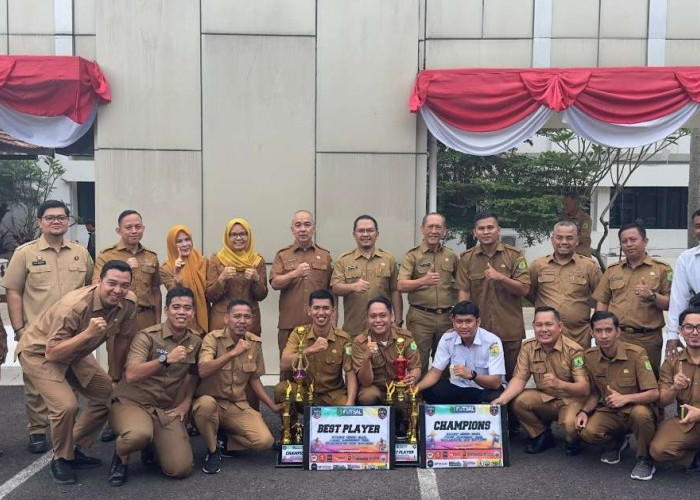 Setda Muba FC Sabet Gelar Juara Turnamen Sahabat Keripik Shafa Futsal 2025