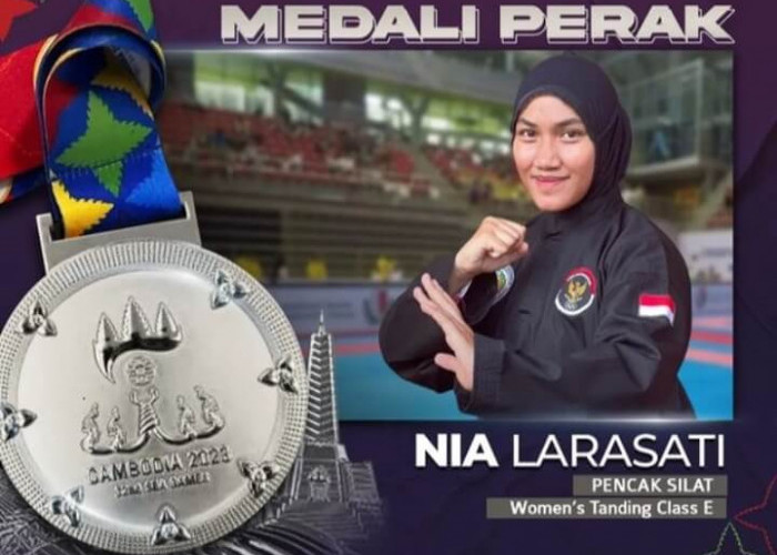 LUAR BIASA! Atlet Pencak Silat Wanita Asli Kabupaten Muba, Raih Medali Perak SEA Games 2023