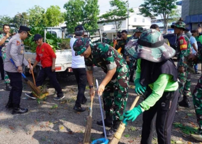 Peringati HUT TNI Ke-79, Kodim 0401 Muba Gelar Kerja Bakti dan Donor Darah