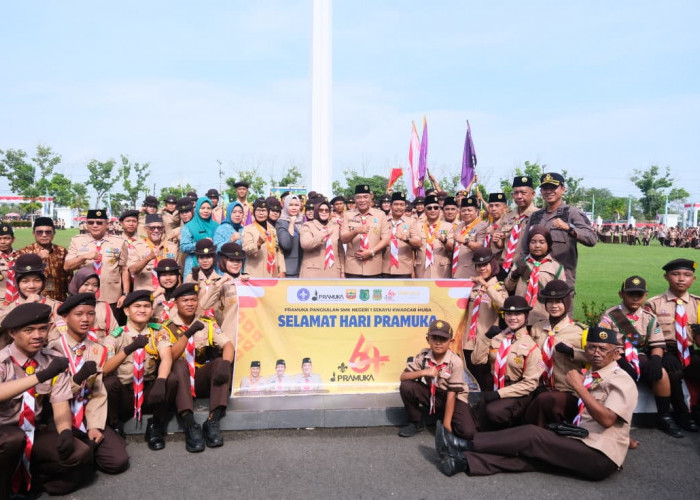 Ribuan Pramuka Padati Halaman Pendopoan, Bupati Toha Dorong Gerakan Pramuka Jadi Garda Terdepan