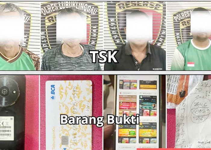 Oknum PNS dan Bandar Judi Online Ditangkap di Pasar Lubuklinggau  