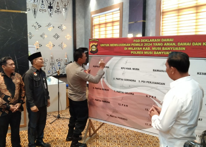 Polres Muba Gelar Deklarasi Pemilu Damai 2024