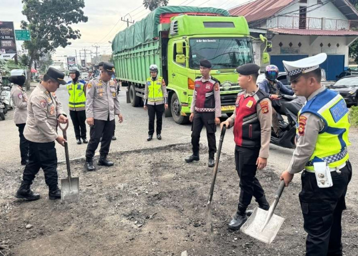 Jelang Mudik Lebaran 2026, Polda Sumsel Benahi Jalan dan Fasilitas Publik Lewat Program Belida