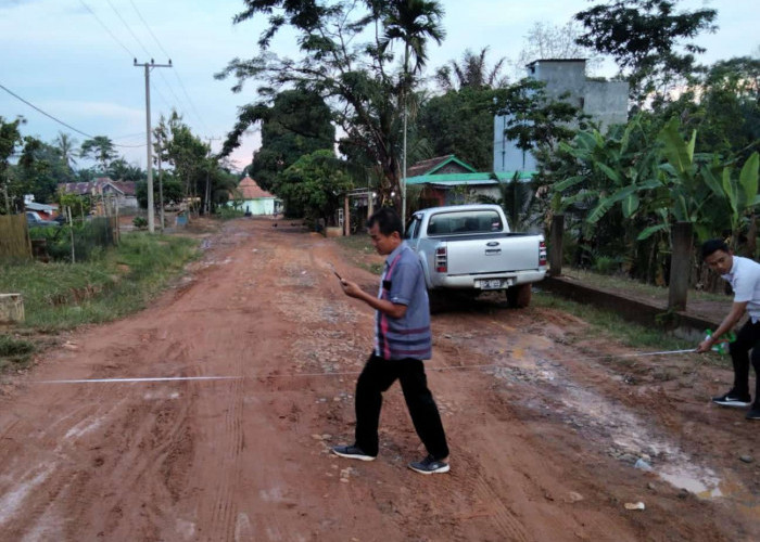 Kabar Gembira, Jalan Dusun II Bukit Indah Plakat Tinggi di Cor Beton