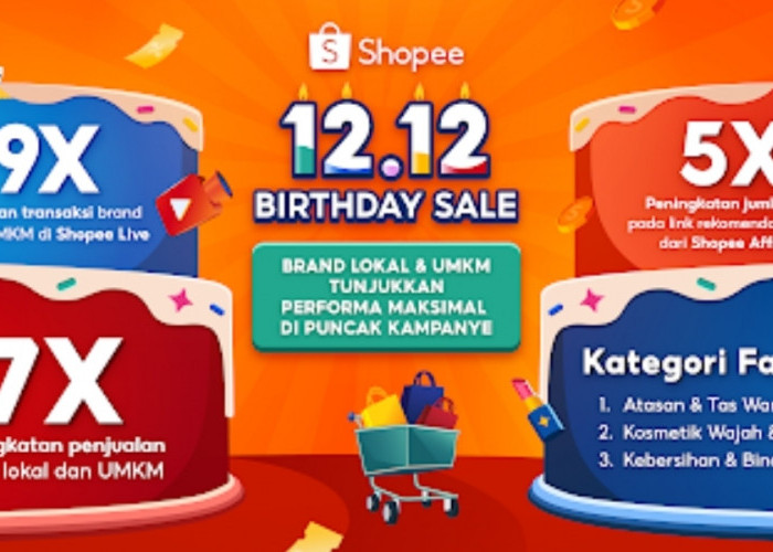 Penjualan Brand Lokal dan UMKM Melonjak di Shopee 12.12 Birthday Sale, Tembus 7 Kali Lipat!