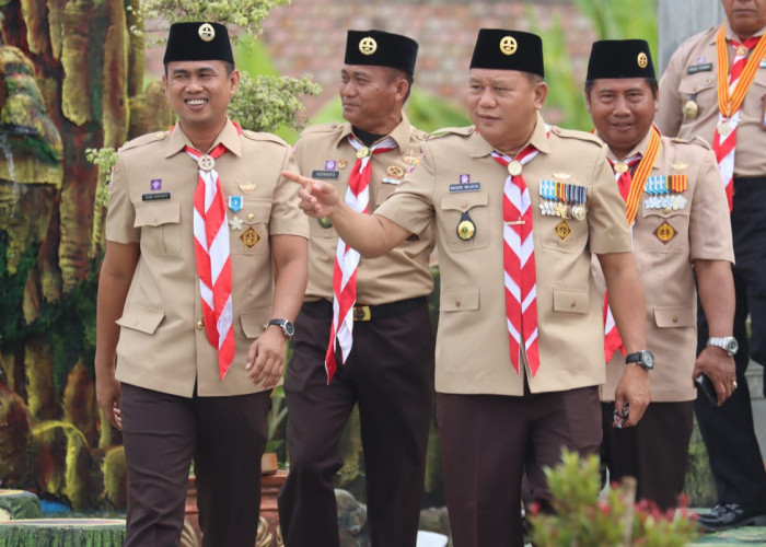 Semangat Baru, Pengurus Ranting Gerakan Pramuka Keluang Resmi Dilantik