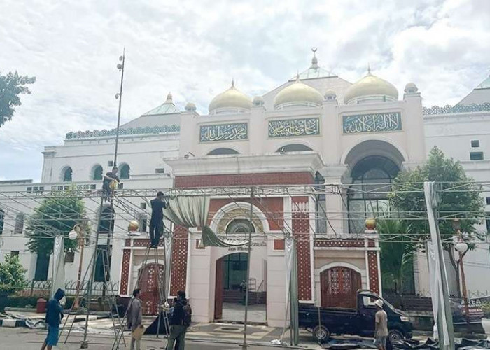Salat Idulfitri di Masjid Agung SMB Palembang Usung Ulama Lokal, Jemaah Diprediksi Meluber hingga Ampera