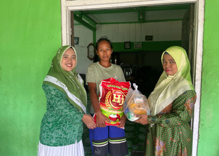 LAZISNU Desa Bukit Jaya Salurkan 128 Paket Sembako kepada Warga, Distribusi Dilakukan Door to Door