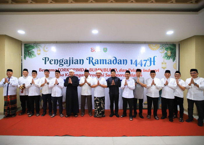 Sekda Sumsel Edward Candra Hadiri Pengajian Ramadhan di OJK Sumsel, Perkuat Silaturahmi & Sinergi Pembangunan