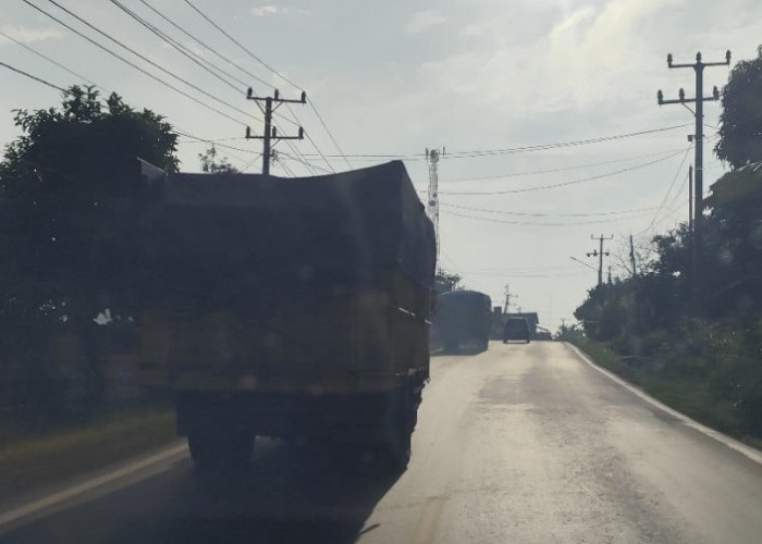 Makin Ramai, Konvoi Truk Batubara Melintasi Jalinteng Sekayu - Betung Dikeluhkan Warga