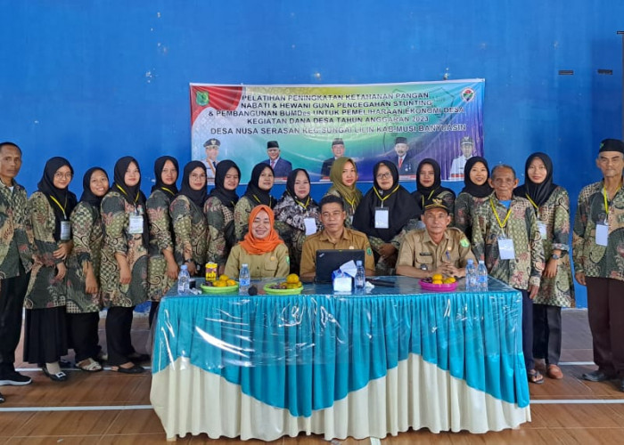 Upaya Pencegahan Stunting, Desa Nusa Serasan Gelar Pelatihan Ketahanan Pangan Nabati dan Hewani 