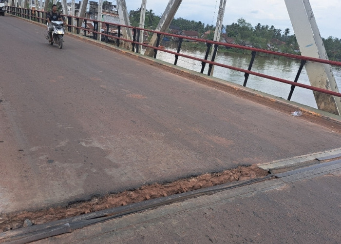 Heboh Kabar Besi Jembatan Sungai Lilin Hilang, Polisi Turun Tangan Lakukan Pengecekan