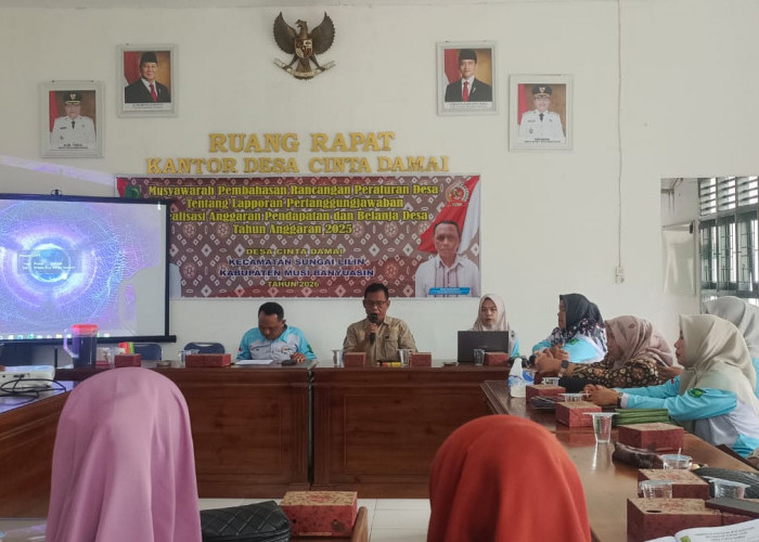 Transparansi Anggaran Desa Diperkuat, BPD Cinta Damai Sepakati Perdes LPJ APBDes 2025