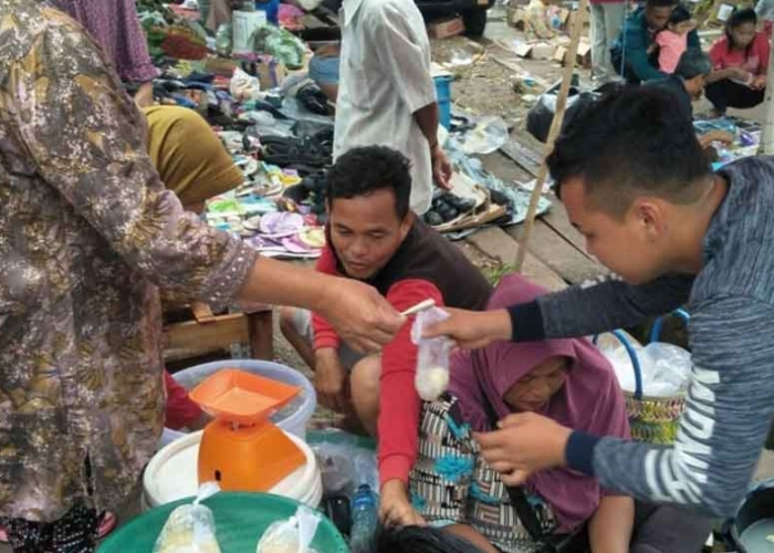 Tempoyak Jadi Salah Satu Buruan Warga di Pasar Kalangan Sanga Desa, Sehari 70 Kg Tempoyak Ludes Terjual