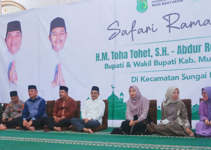 Safari Ramadan di Desa Mekar Jadi Sungai Lilin, Wabup Muba Serap Aspirasi Warga 