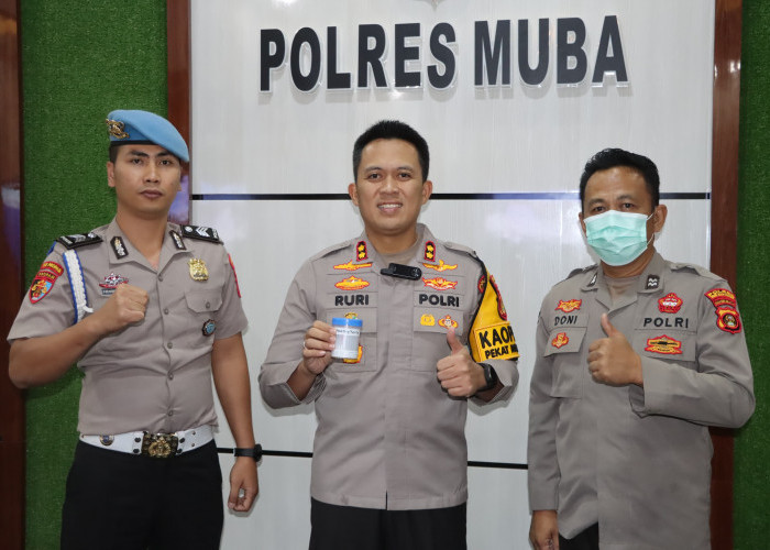 Komitmen Bersih Narkoba, Polres Musi Banyuasin Gelar Tes Urine Mendadak