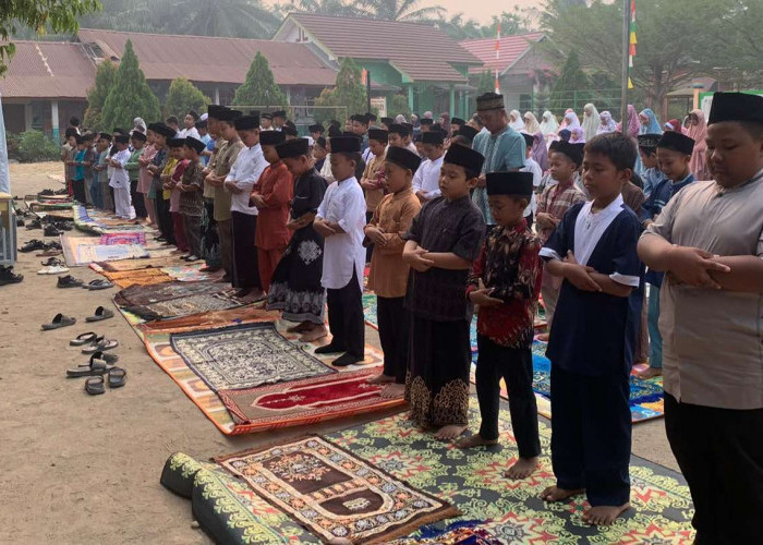 SDN 1 Sumber Rezeki Muba Gelar Salat Istisqa, Doakan Hujan Segera Turun