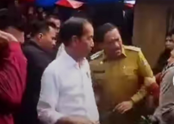 Viral Video Bupati Bengkulu Utara Ditarik Paksa Saat Dampingi Presiden Jokowi Ke Pasar, Ini Tanggapan Netizen