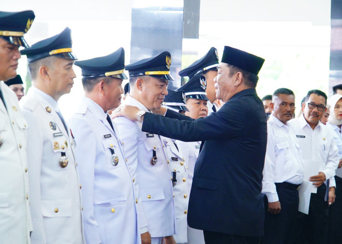 Bupati Toha Tohet Lantik Ratusan Pejabat Pemkab Muba, Ini Pesannya