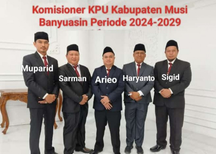 Hasil Rapat Pleno Perdana, Inilah Ketua KPUD Muba Periode 2024-2029
