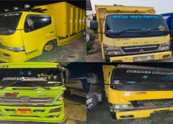 Lima Pengangkut Minyak Cong Diamankan Polsek Sekayu, 51.320 Liter BBM Hasil Olahan Disita