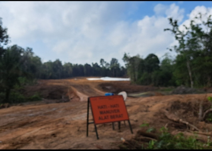 Proyek Tol Trans Sumatera di Desa Supat Timur Muba Sudah Dimulai