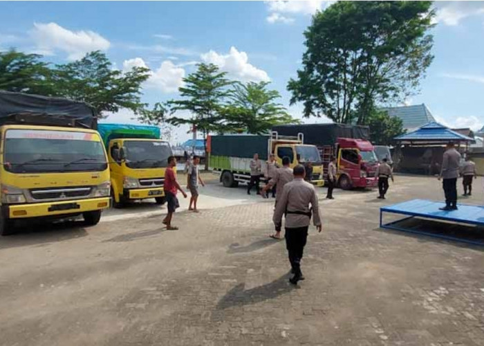 Ditpolairud Amankan 5 Truk Pengangkut Minyak Ilegal Asal Muba