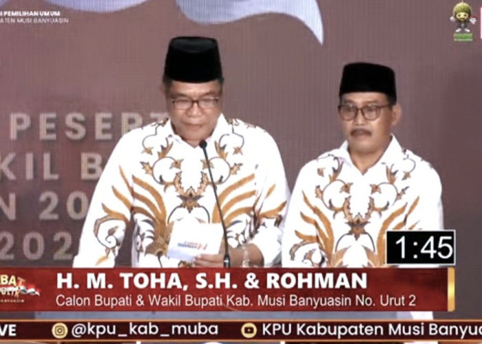 Usul 'Kontrol Publik' dari Calon Bupati Muba Toha Tohet Pada Debat Pertama Tuai Pro Kontra di Mata Pengamat