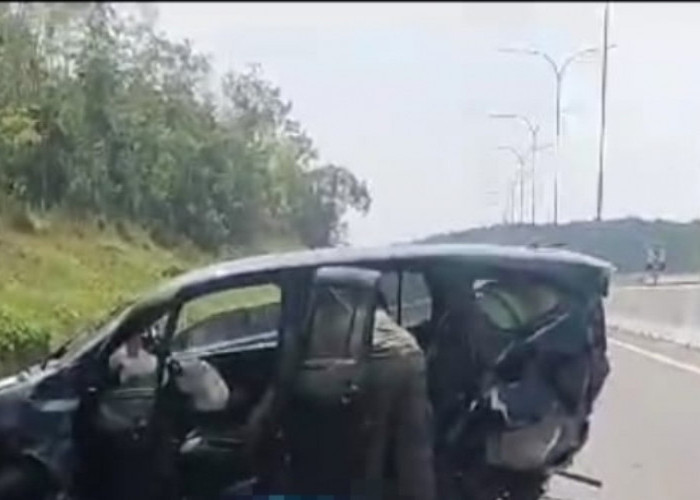 Belum Sepekan Dibuka, Sebuah Kecelakaan Terjadi di Tol Indralaya - Prabumulih