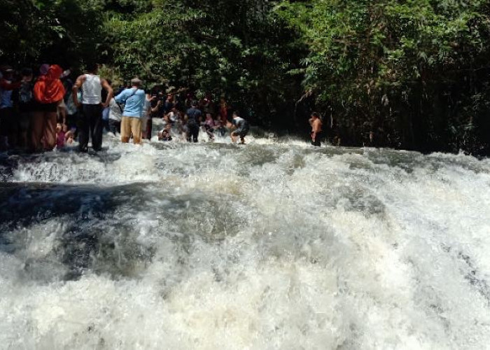 Minim Fasilitas Penunjang, Objek Wisata Curug Leran di Muratara Kini Sepi Pengunjung 