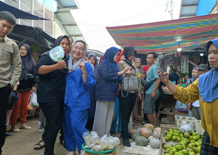 Calon Bupati Hj Lucianty Kunjungi Pasar Randik Sekayu, Janji Revitalisasi Pasar Jadi Semi Modern