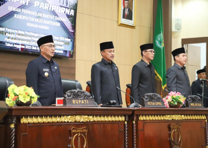 Pj Bupati Muba Sampaikan LKPJ TA 2022