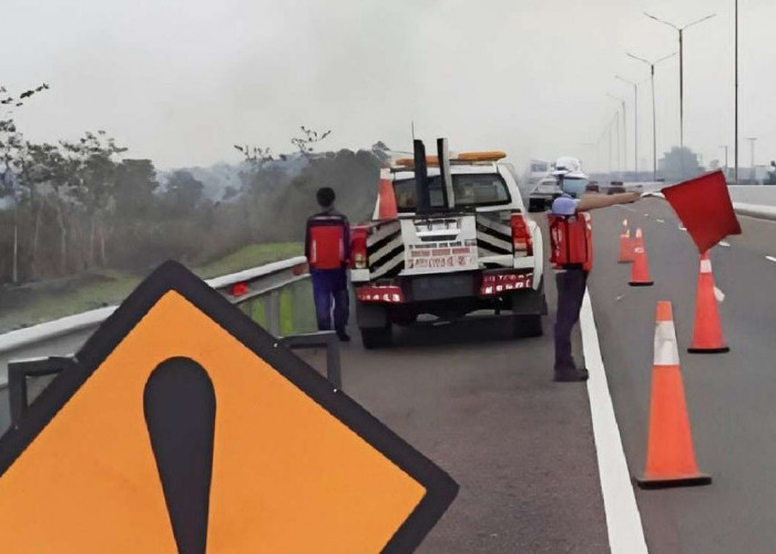 Adanya Kebakaran Lahan di Dekat Jalur Tol Trans Sumatera, Pengelola Tol Ikut Siaga Karhutlah