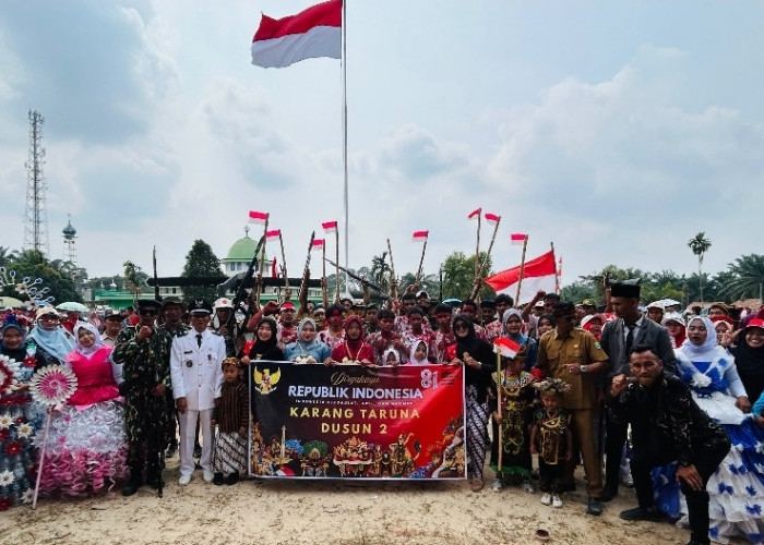 Karang Taruna Dusun 2 Nusa Serasan Tampilkan Teatrikal Perjuangan Merebut Kemerdekaan