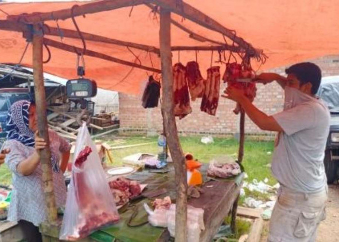 Sehari Sebelum Idul Adha, Harga Daging Di Pasar Sungai Lilin Sentuh Harga 150 Ribu