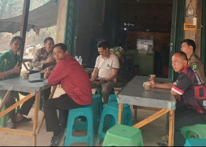 Polsek Sungai Lilin Sambangi Warga Sri Gunung, Ingatkan Bahaya Karhutla hingga Judi Online